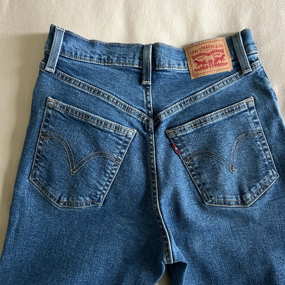Levi's Denim Ribcage Straight Ankle - 27 - Picture 3 of 10